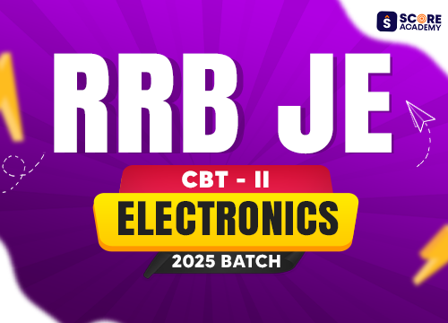 <p><strong>RRB JE 2025 CBT-2 Electronics Batch</strong></p>
